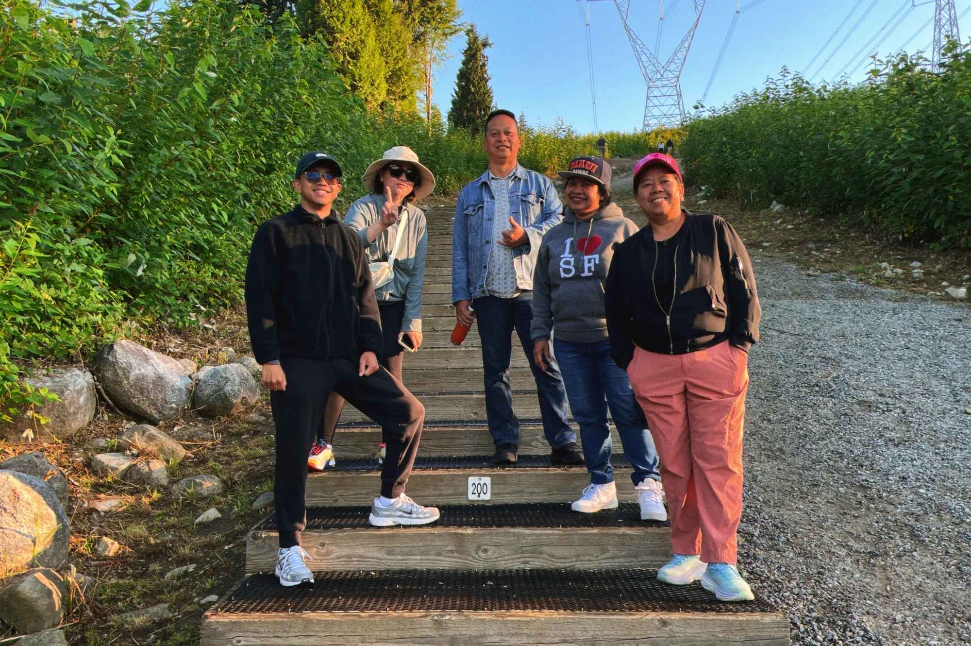 200 steps in